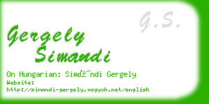 gergely simandi business card